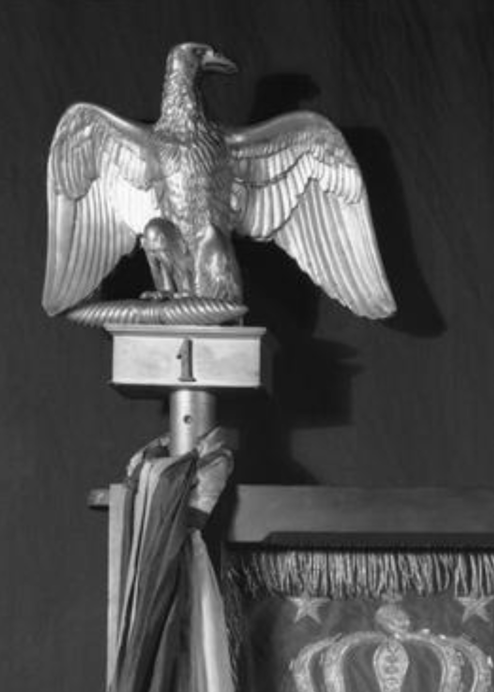 A French Imperial Eagle finial.